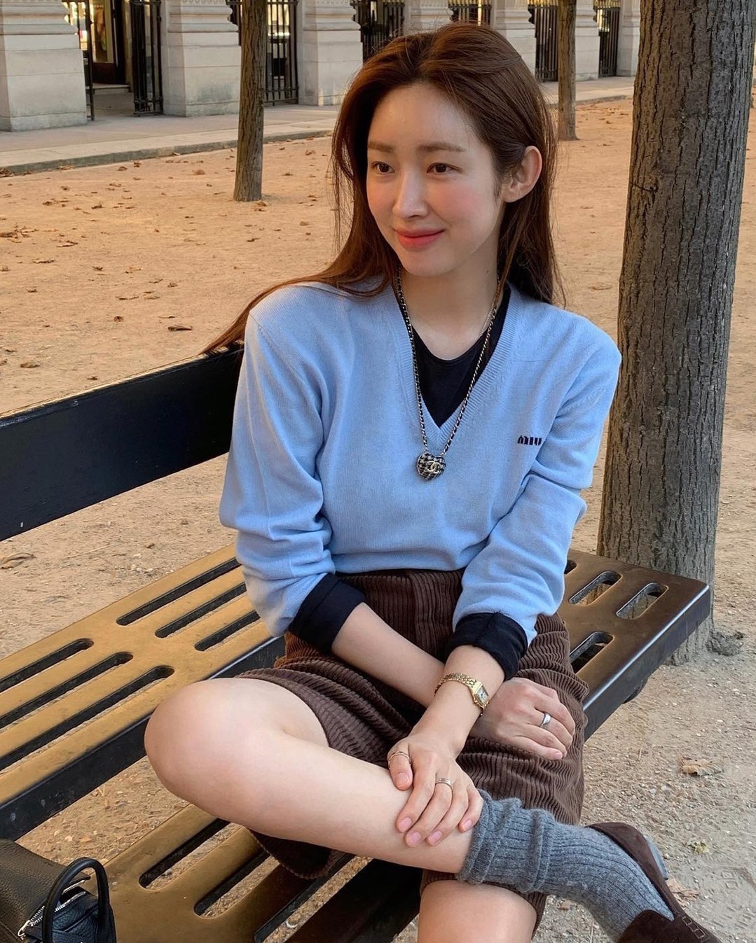봄맞이 하늘색 니트 코디🫧🪄​ 이미지3