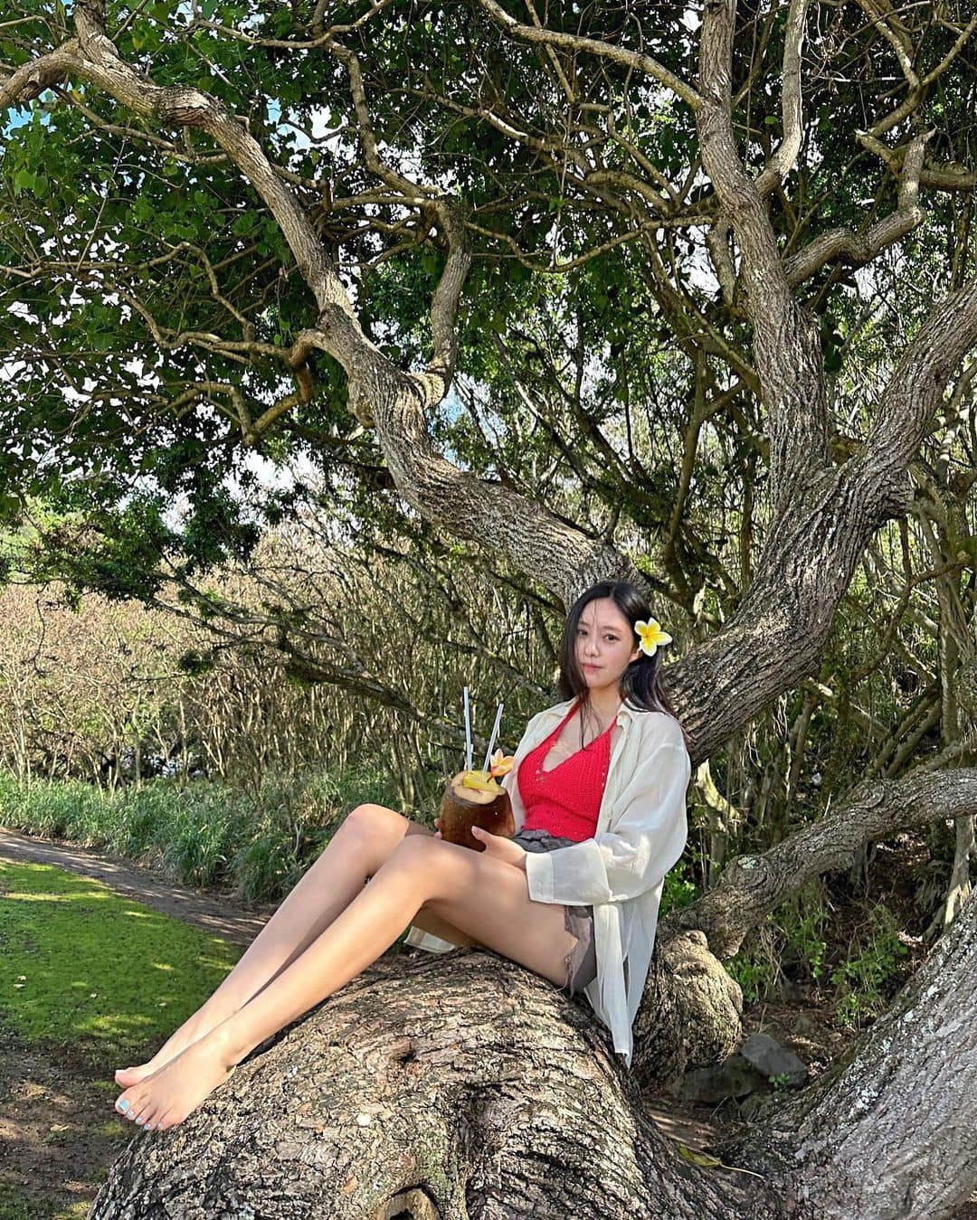 효민언니의 하와이 여행룩🏝️💜​ 이미지2