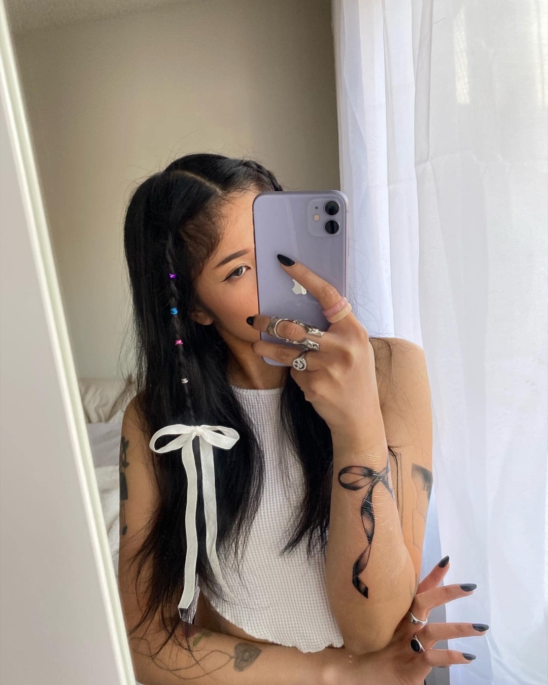 머리 땋는게 예뻐보여🎀 리본💘​ 이미지