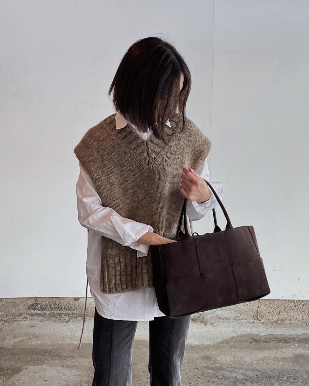 레이어드 꿀템😘 니트조끼🤎 이미지