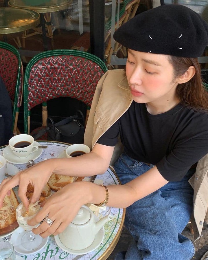 차정원 깔끔 데님룩👖참고해🖤 이미지