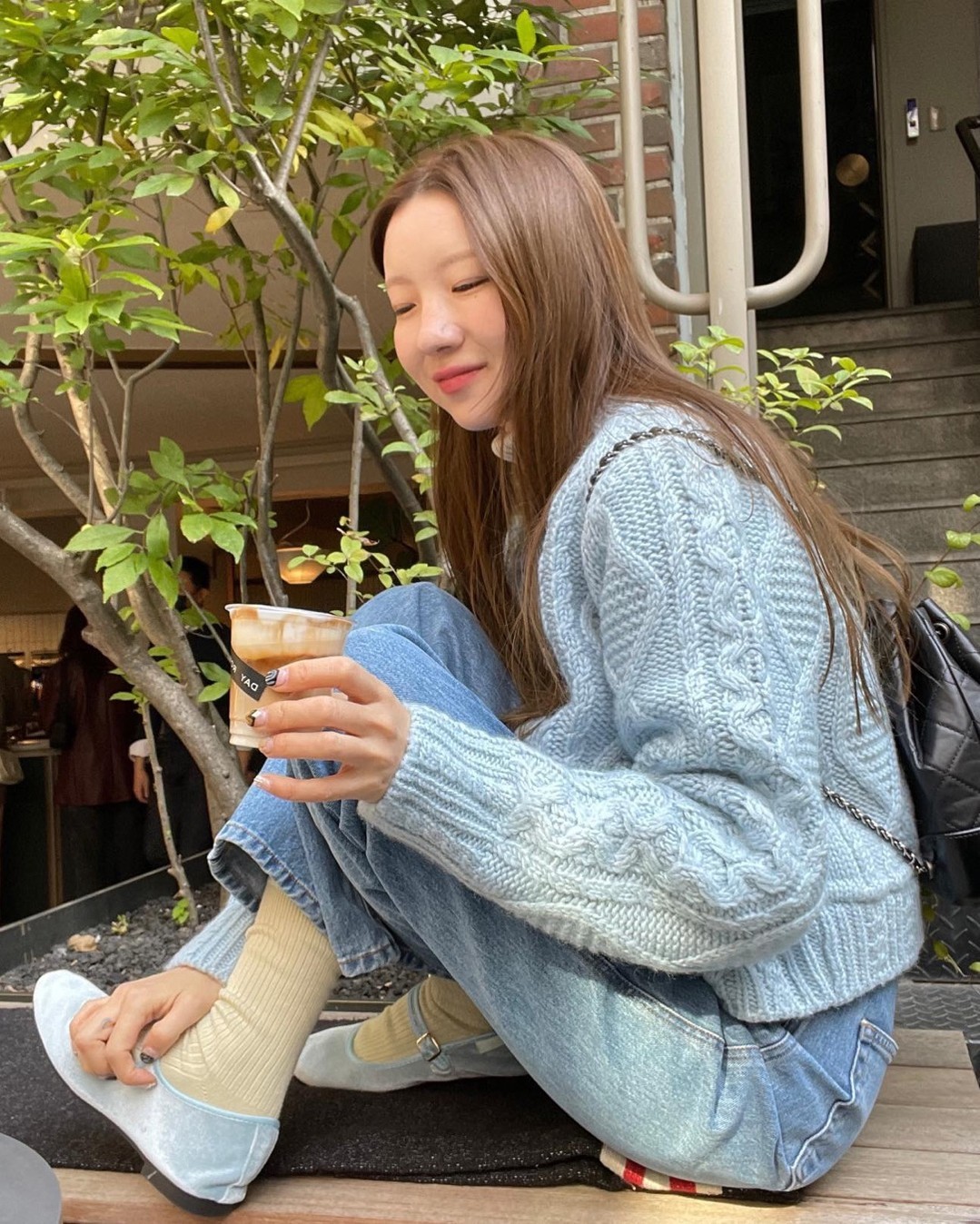 봄맞이 하늘색 니트 코디🫧🪄​ 이미지2