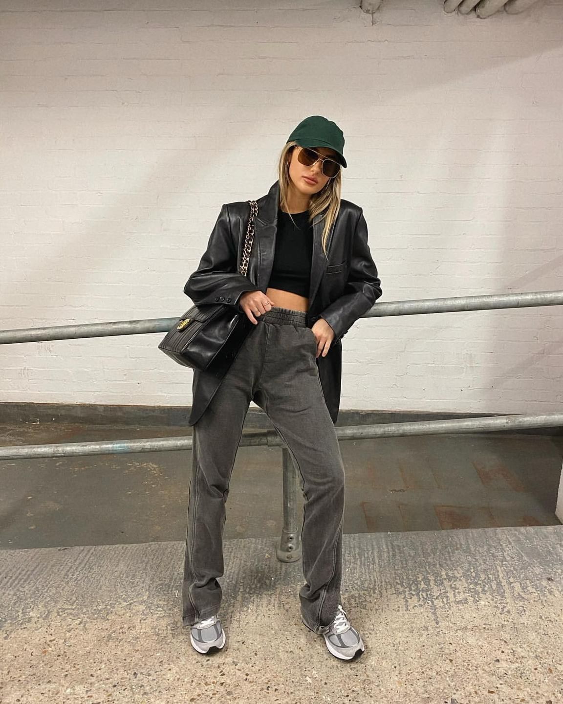 시크해😎 레더자켓 코디🖤​ 이미지