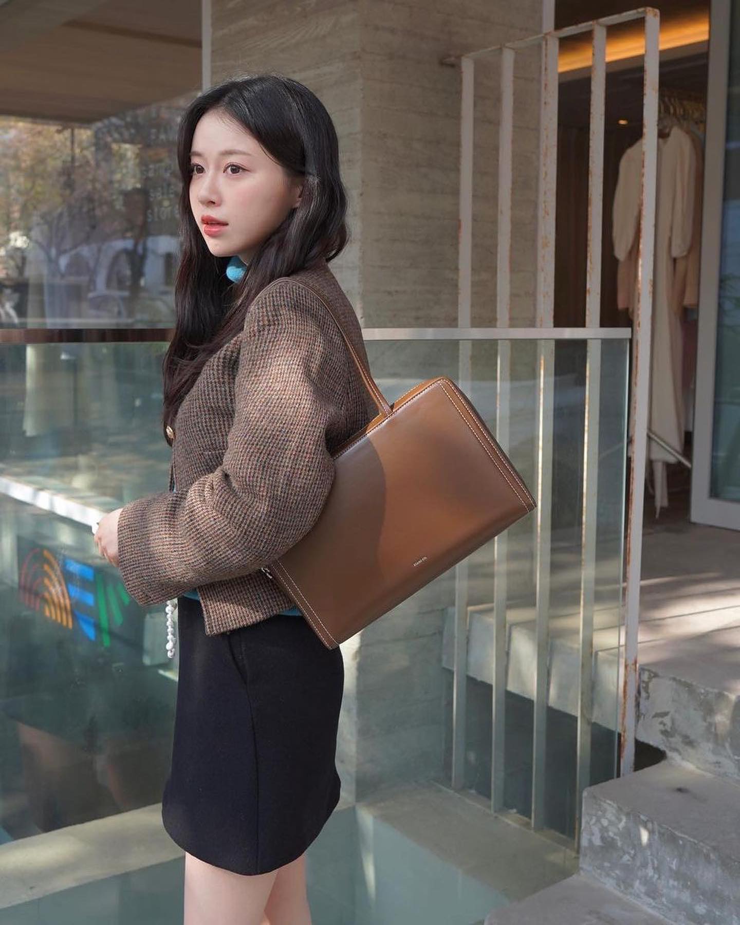 보부상 숄더💚🤍포스트백 미디움 이미지5