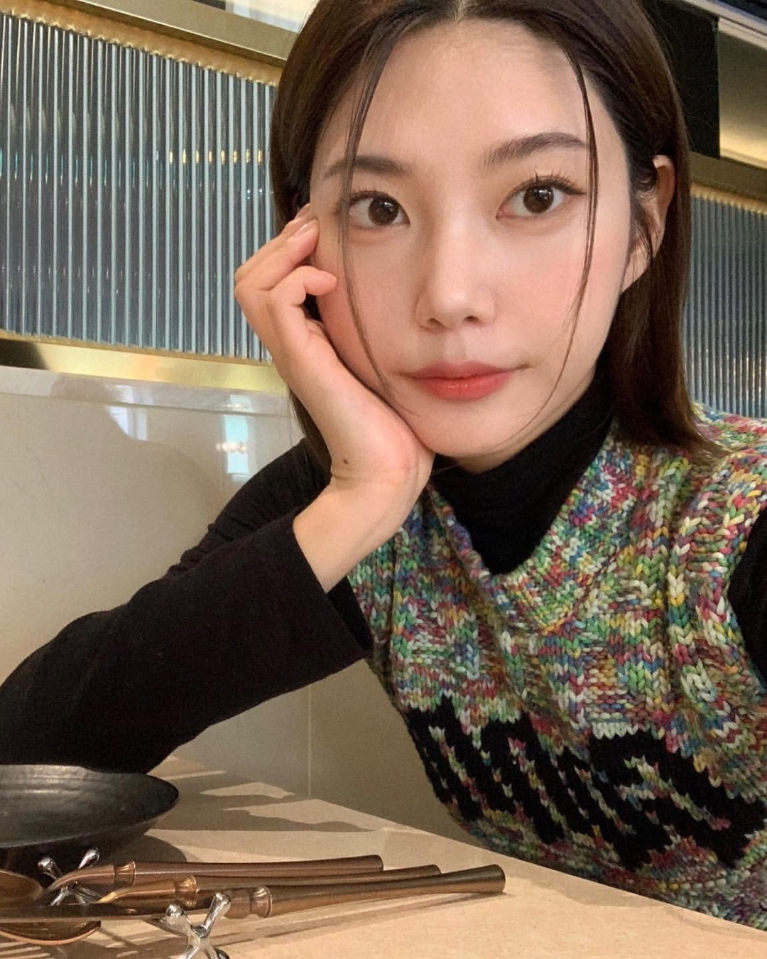 가니 니트베스트로 레이어드🌈🖤​ 이미지