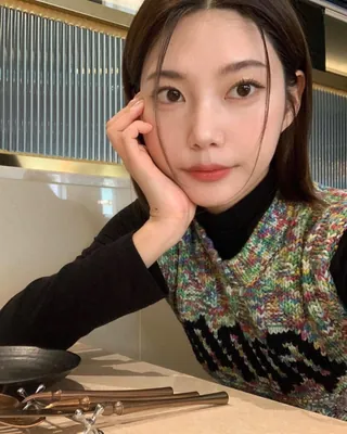 가니 니트베스트로 레이어드🌈🖤 이미지