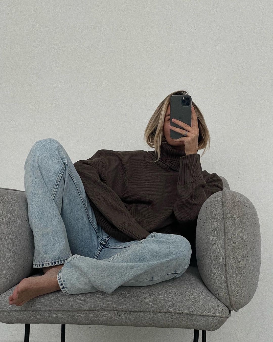 목폴라는 자고로 턱끝까지✔️🤎 이미지