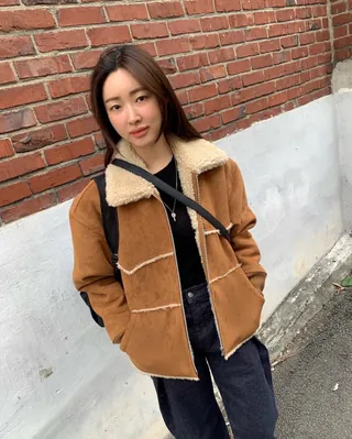 패딩 지겨울때 @무스탕코디🐏 이미지
