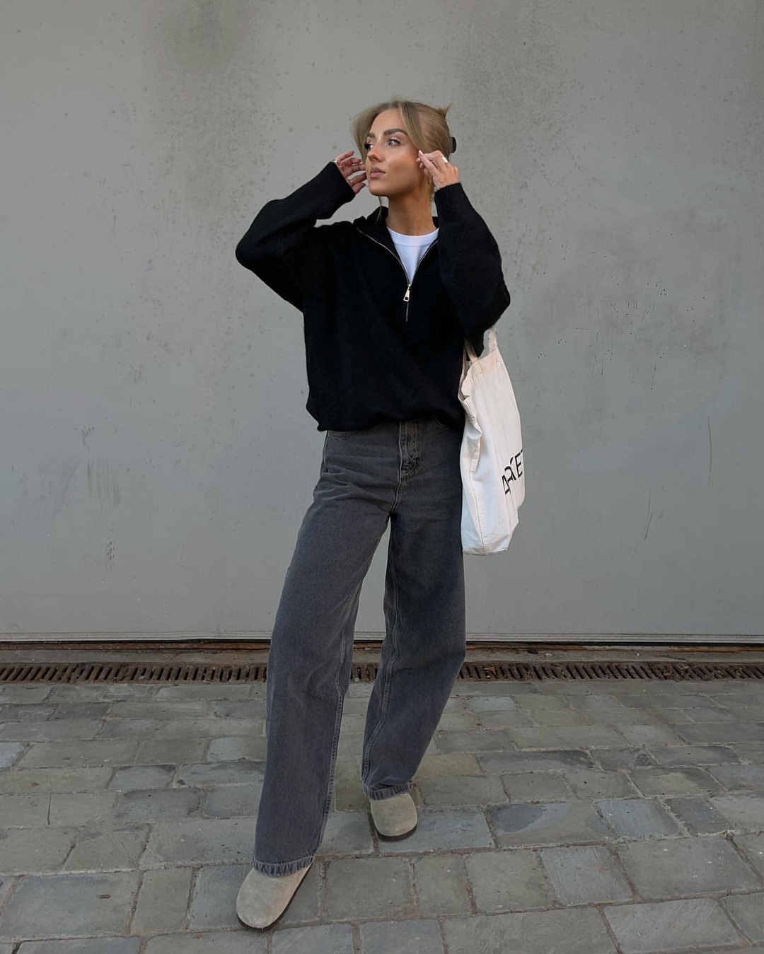 하프집업으로 꾸안꾸 데일리룩🤍​ 이미지2
