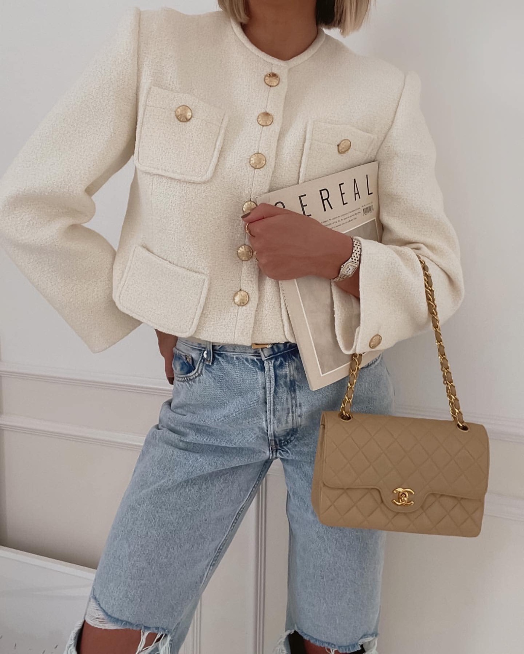 화이트에 데님 조합👖☁️​ 이미지