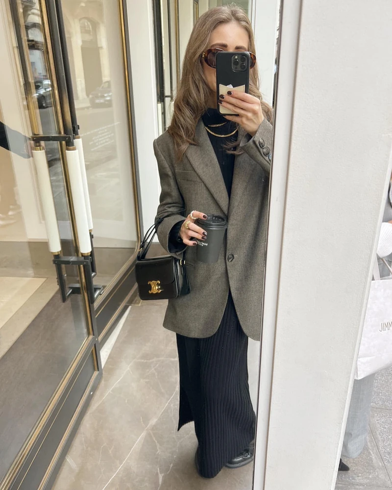 분위기 만들어주는 니트원피스👗 이미지2