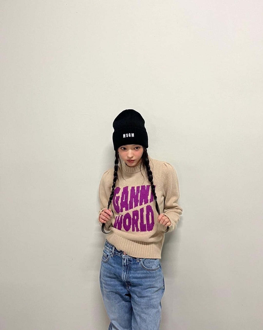 모자쓸 때 귀엽게 양갈래해👧🏻🤍 이미지