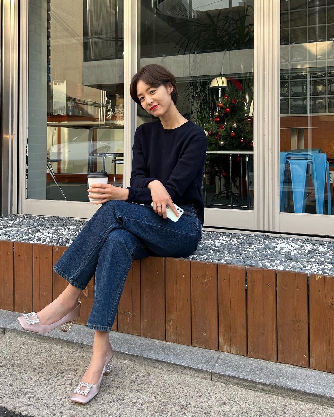 진청에 어울리는 니트 찾기🔍💙 이미지