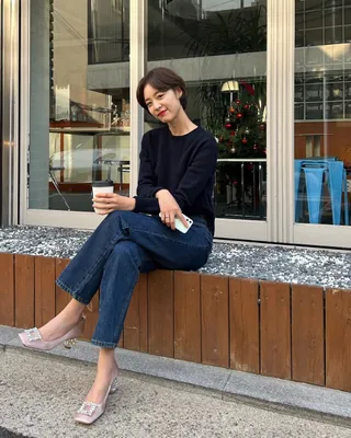 진청에 어울리는 니트 찾기🔍💙 이미지