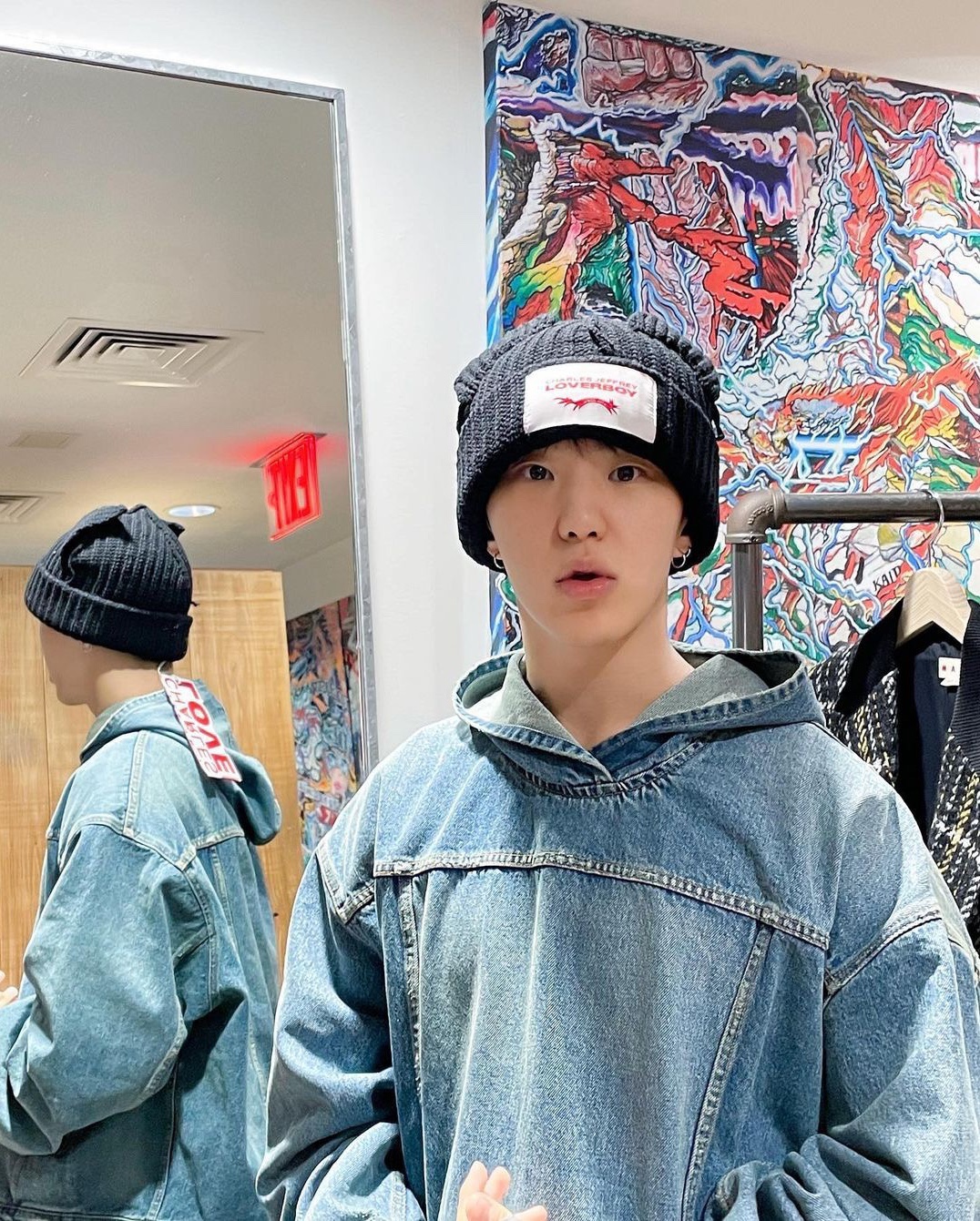 쫑긋 귀 포인트🦊❤️러버보이 비니 이미지3