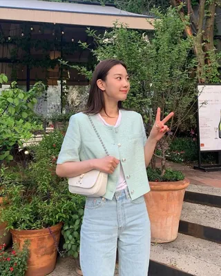 여름엔 러블리✨ 반팔 트위드💚 이미지