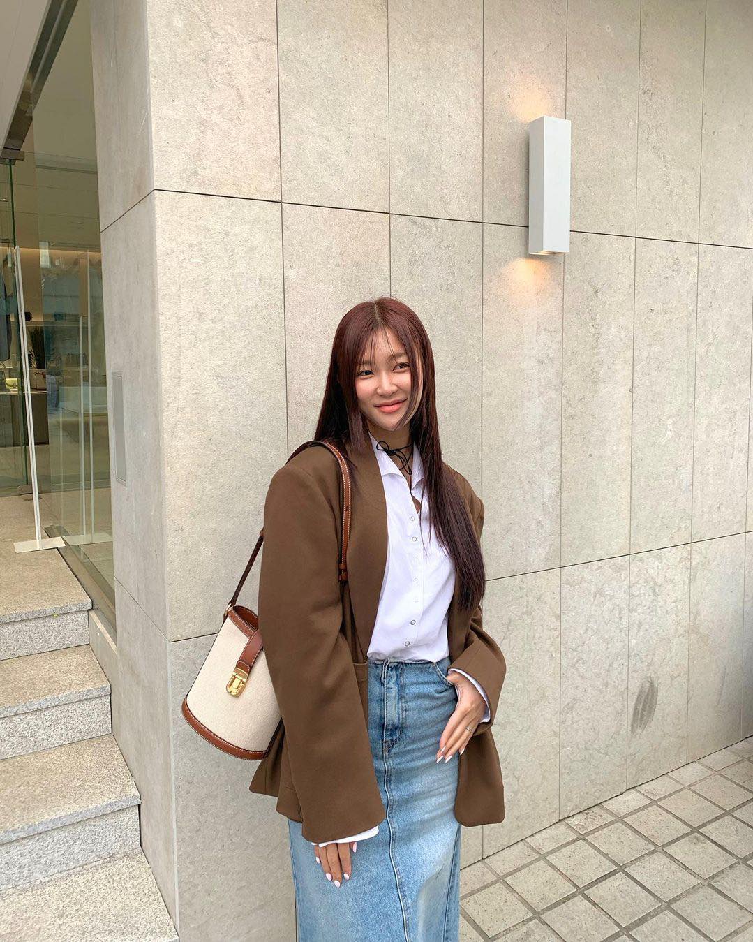 코디하기 쉬운🤎🤍봄여름 버킷백 이미지9