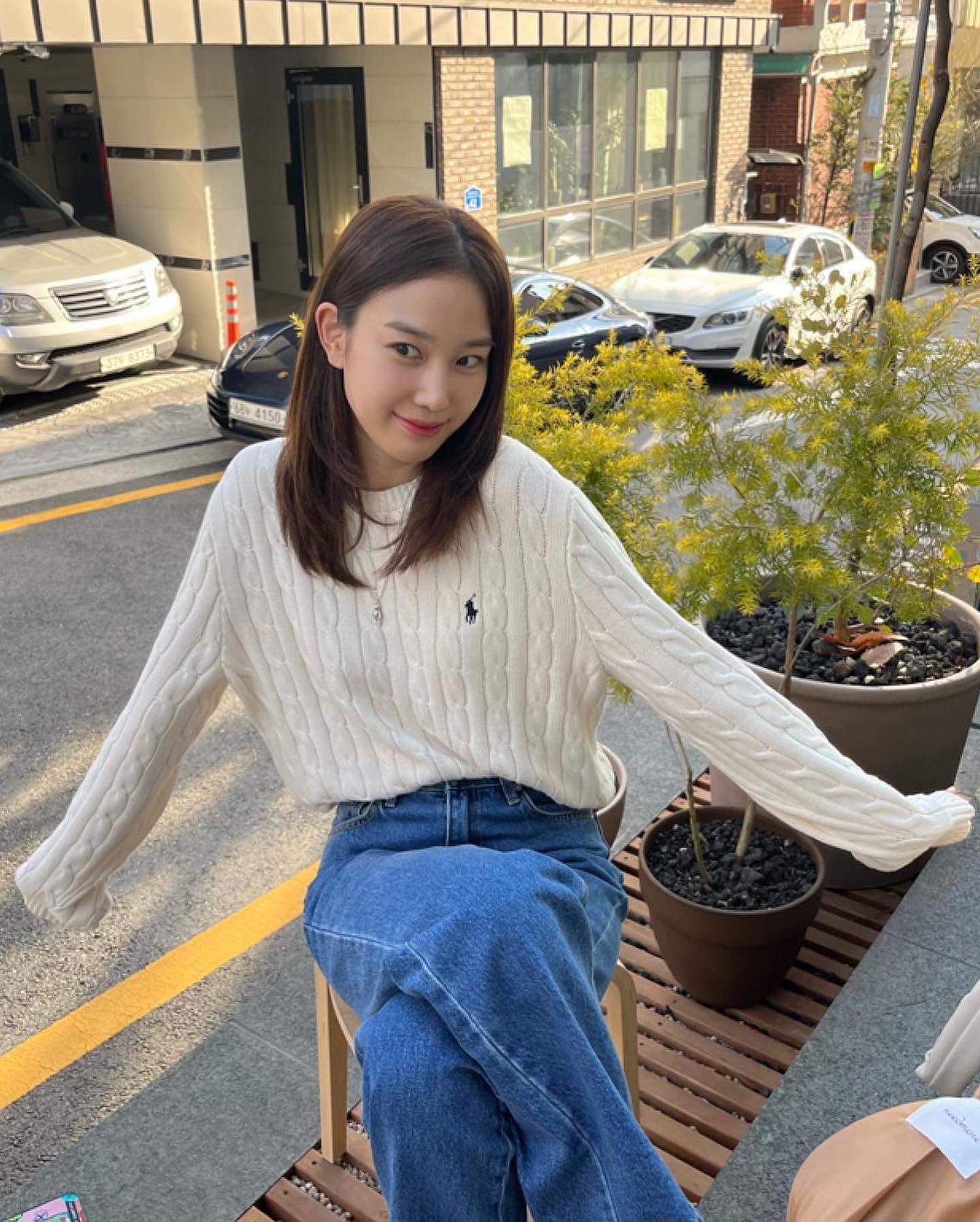 데일리 잇템🏇🏻🧶폴로 케이블 니트 이미지