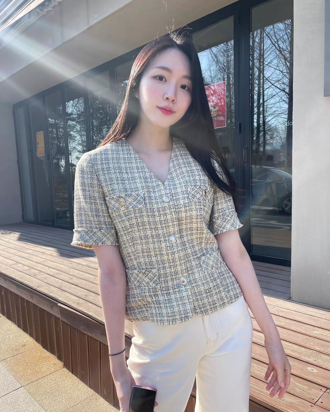 여름엔 러블리✨ 반팔 트위드💚​ 이미지4