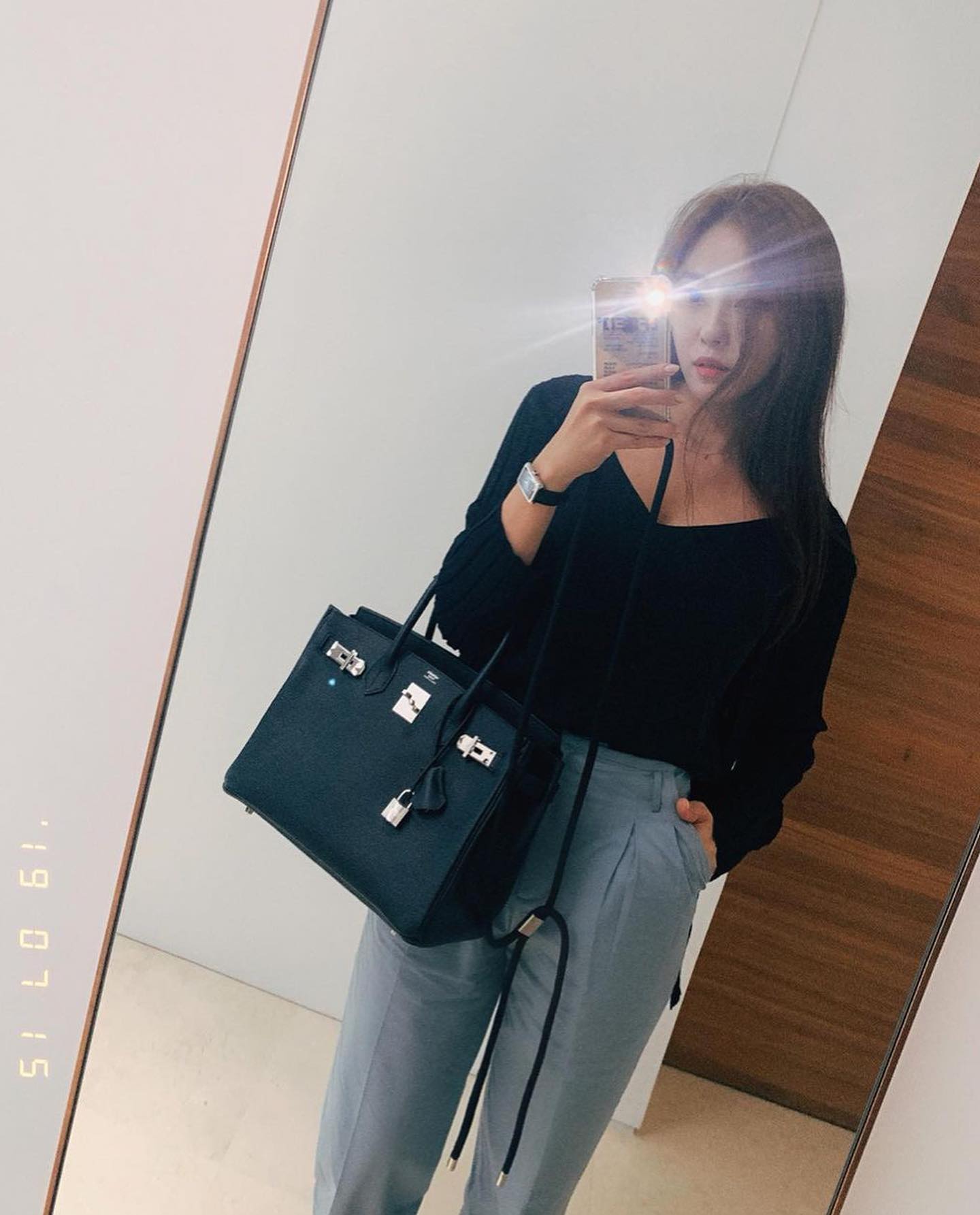 에르메스 버킨백 느와르💼🖤효민 이미지8