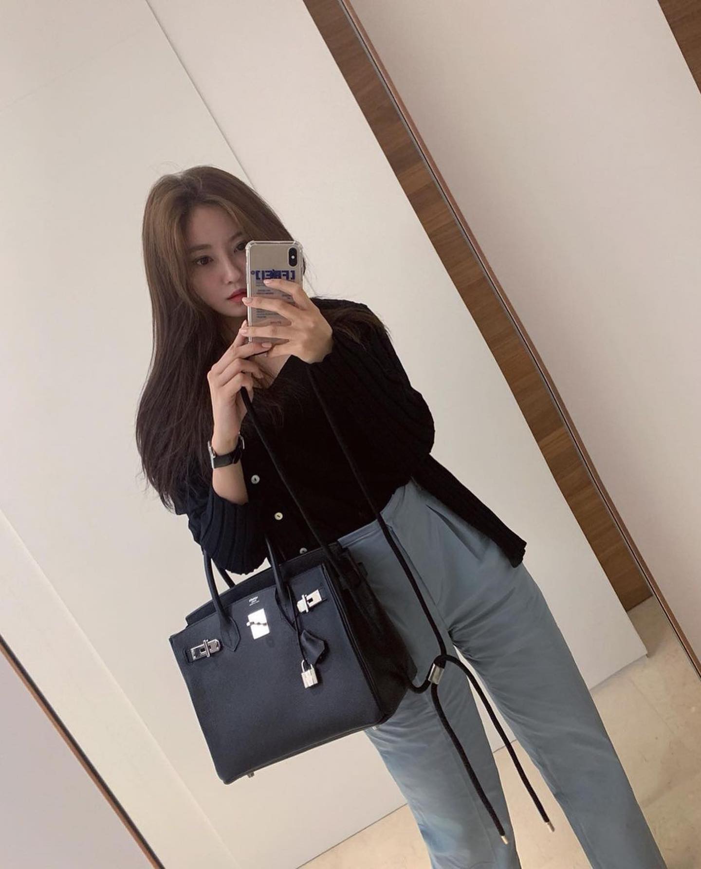 에르메스 버킨백 느와르💼🖤효민 이미지5