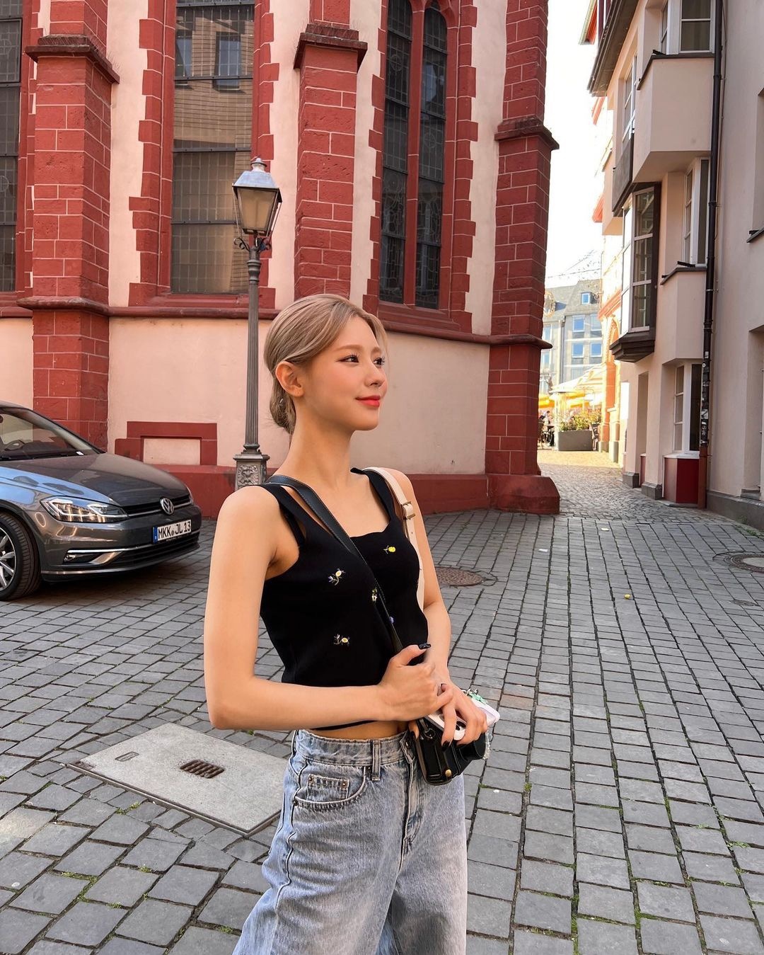 니트조끼 데님과 함께 매치해❤️👖 이미지