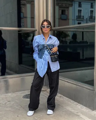 셔츠도 레이어드 해봐😆👔 이미지