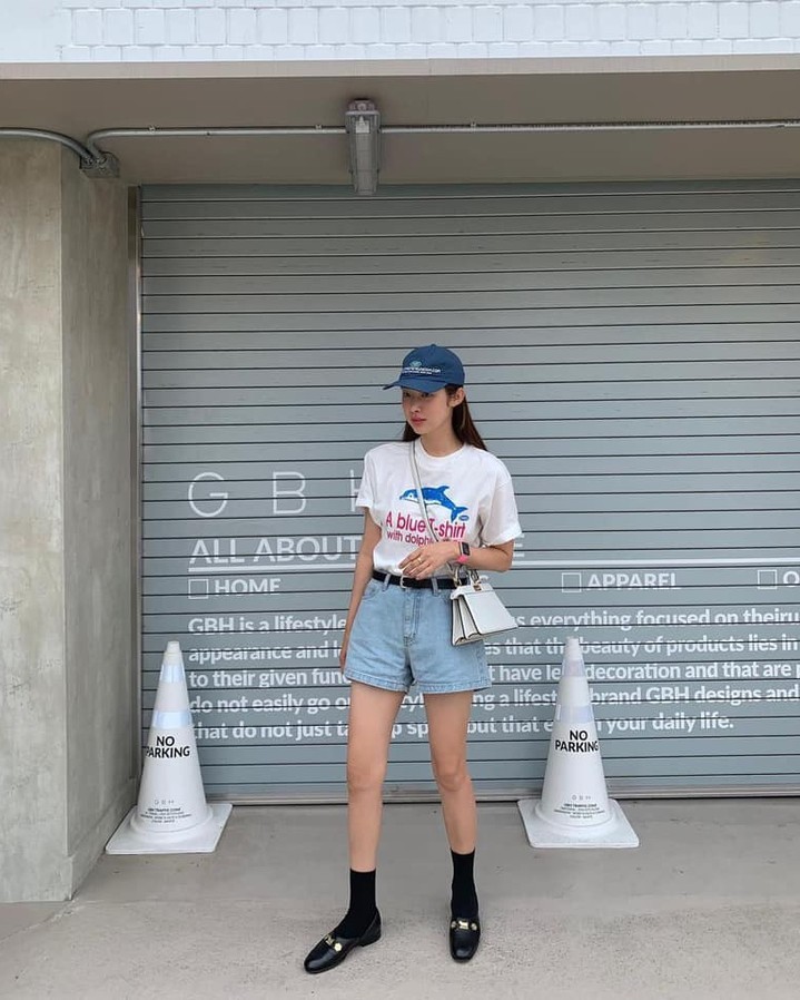 힙한 감성🐬🤍@테켓 반팔티​ 이미지7