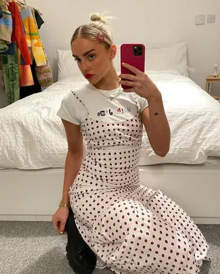 원피스로 레이어드룩👗🙌 이미지