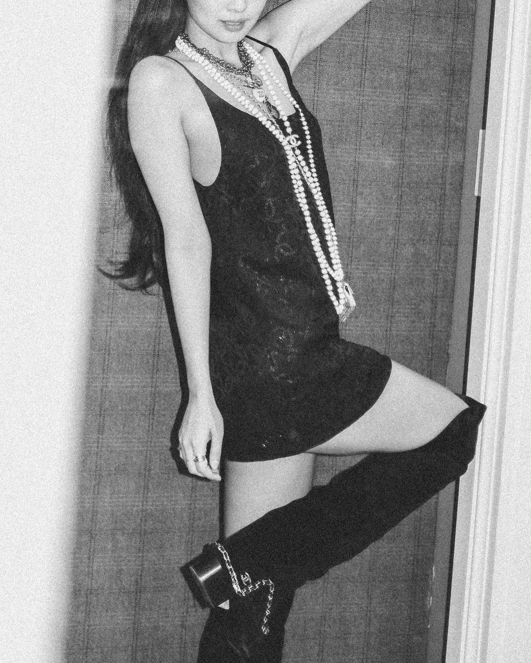 샤넬 진주목걸이 찰떡 젠득이✨🖤 이미지6
