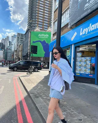 슬기의 여행 꾸안꾸템 셔츠🩵🩶 이미지