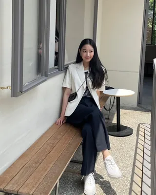 반팔자켓 입기 좋은 날씨🤍 이미지