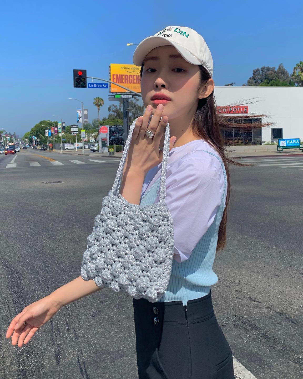 귀여운 여름 니트백 @어때🧵🤍 이미지