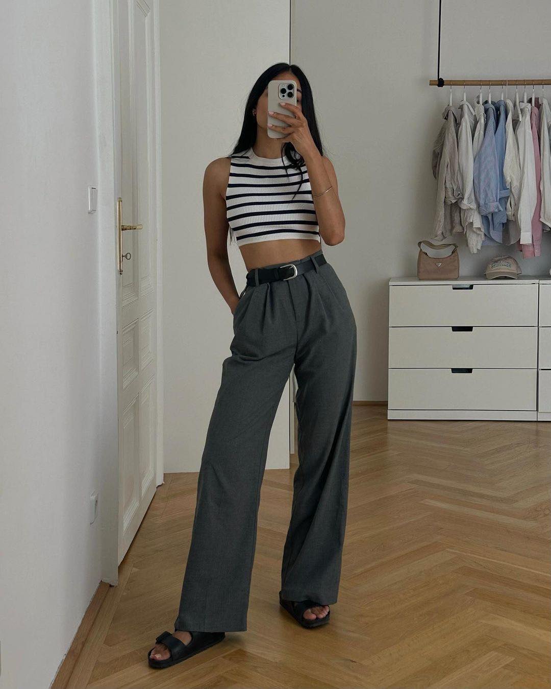 그레이 슬랙스 10가지 코디🩶🔍 이미지2