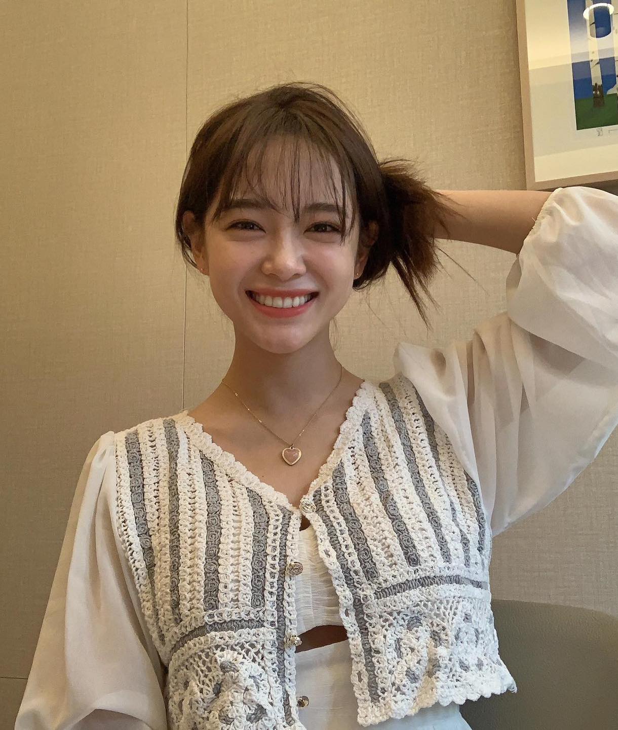 하트 목걸이로 여름 포인트🩶⛓️​ 이미지