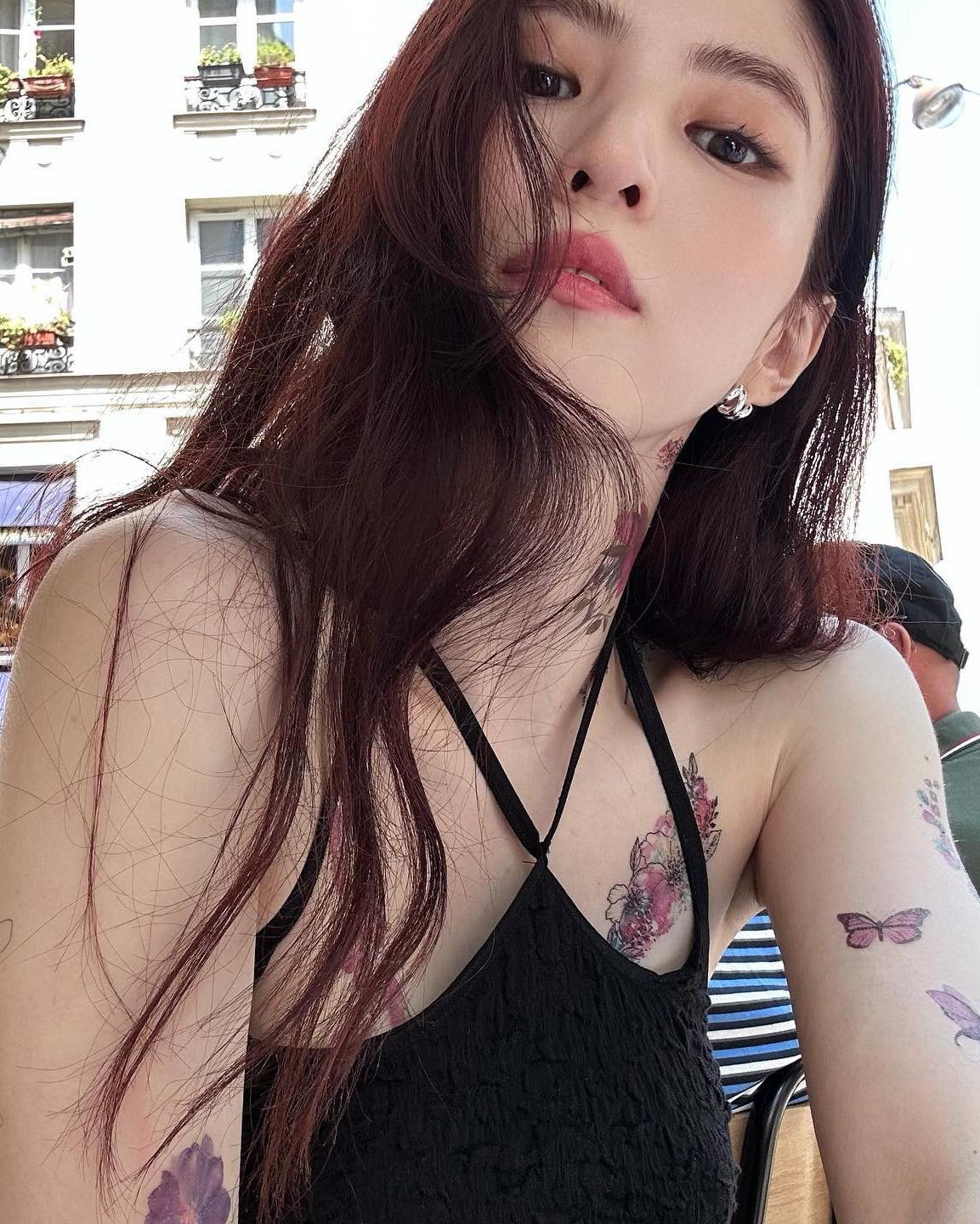 소희언니처럼 타투 스티커🦋💜​ 이미지
