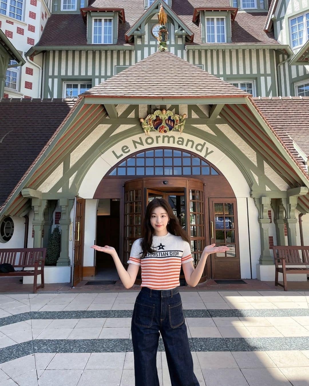 우아한 디올 스타로고 반팔니트💫​ 이미지