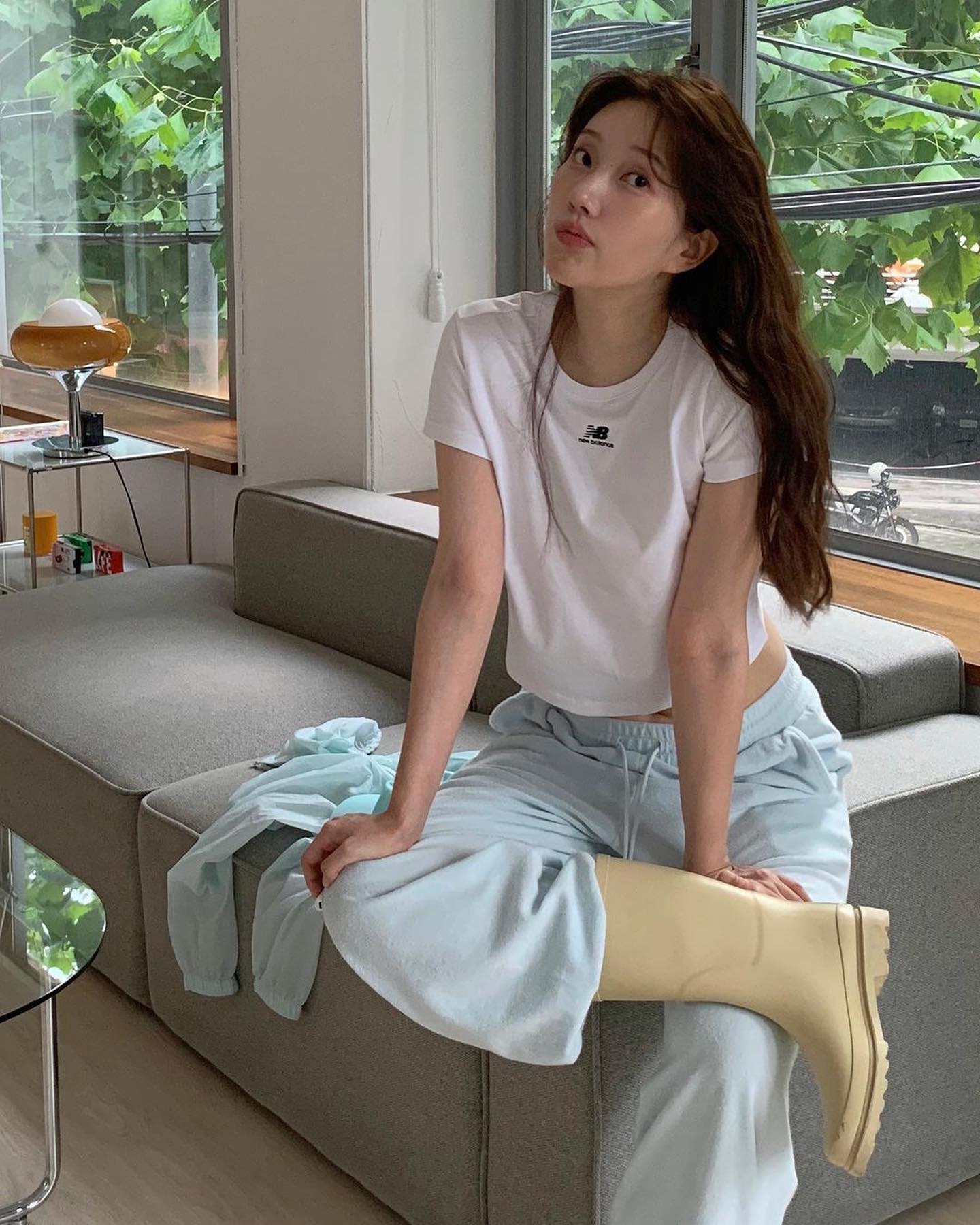 반팔 + 레인부츠👕장마룩 기본☔ 이미지