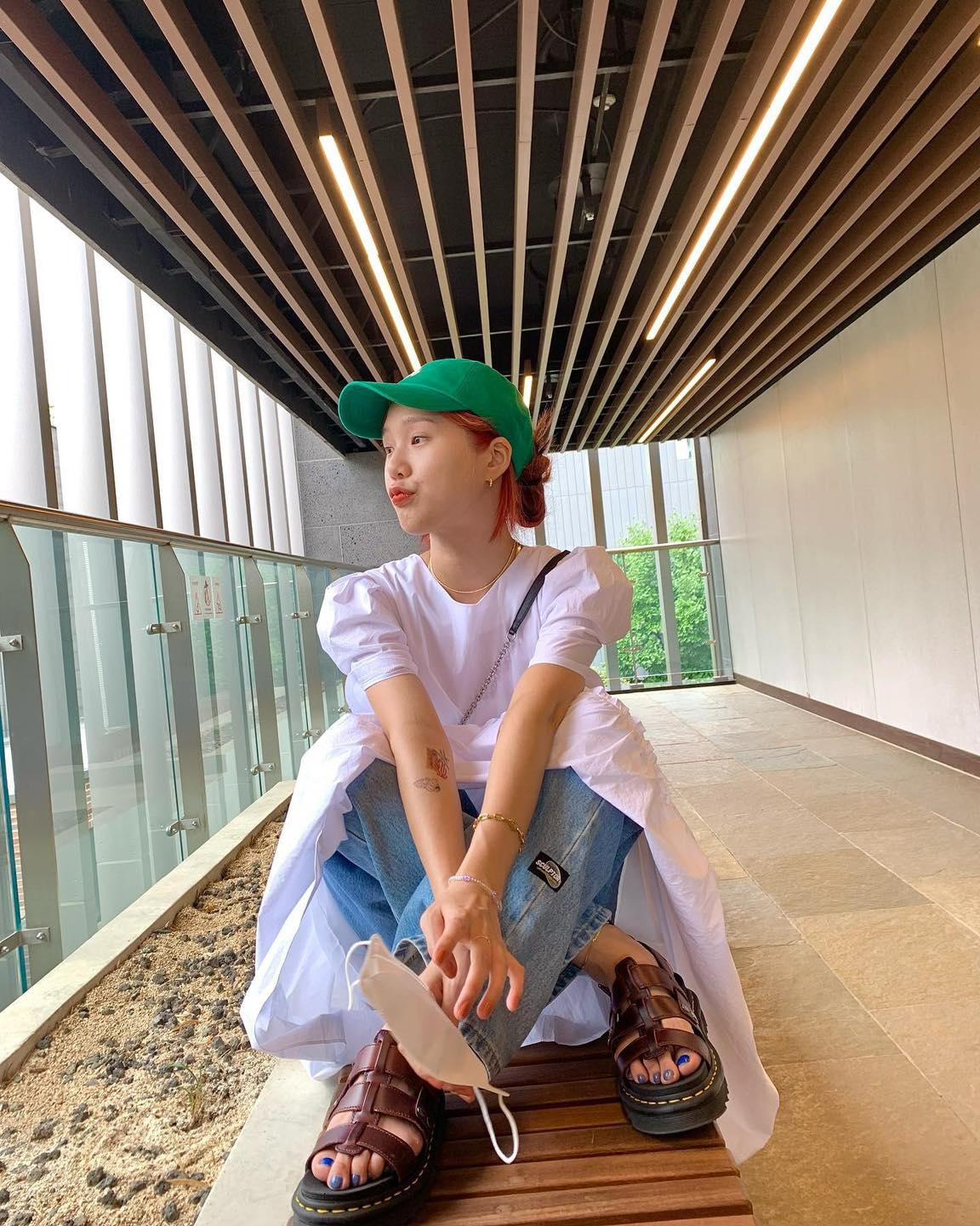 이 조합 추천해👗👖원피스+청바지 이미지