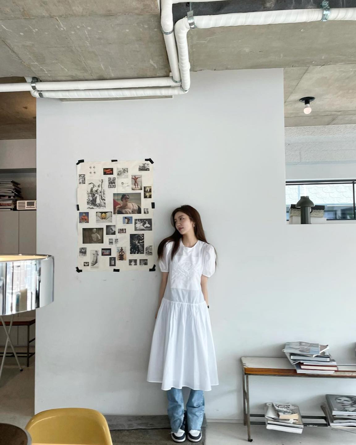 이 조합 추천해👗👖원피스+청바지 이미지