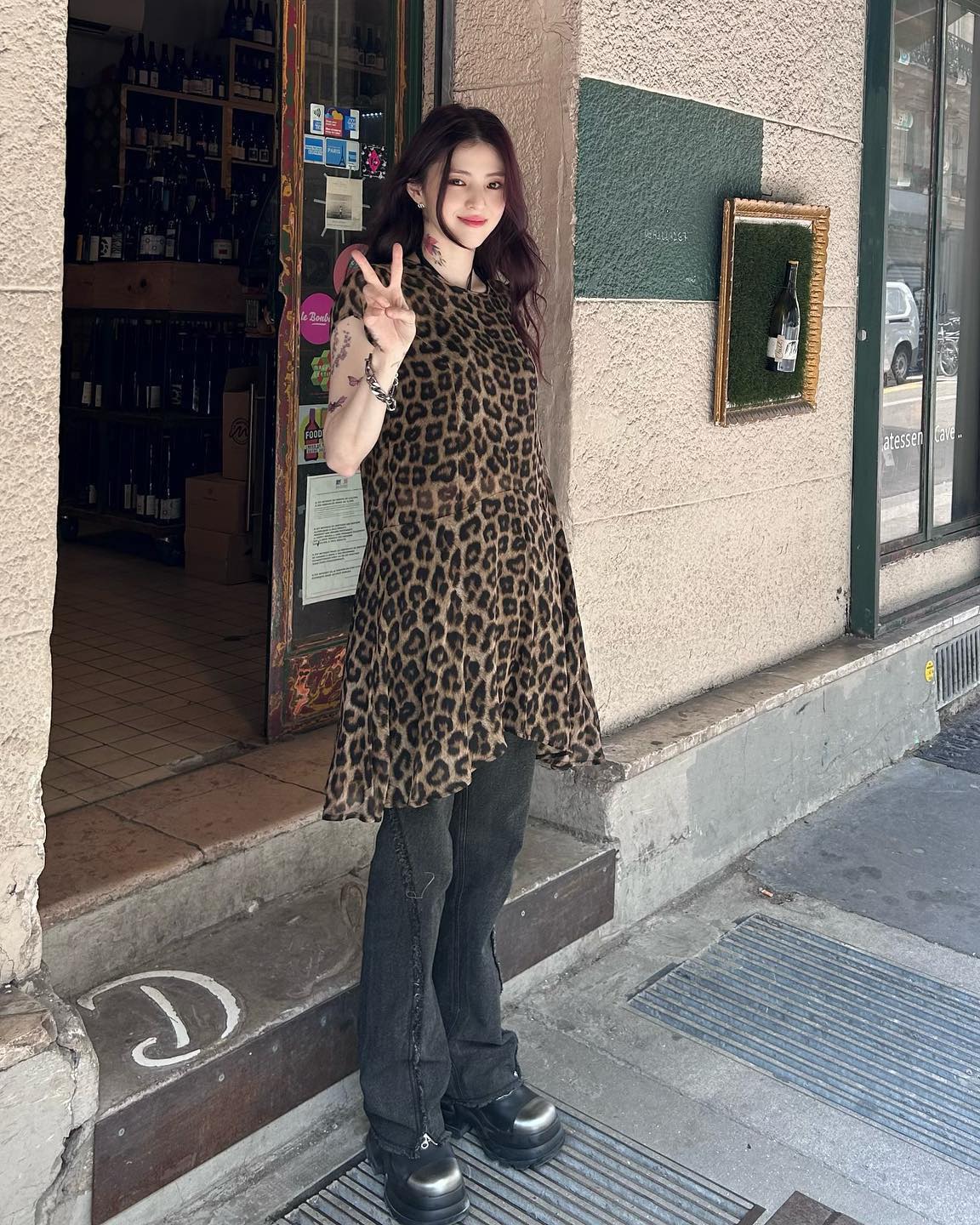 이 조합 추천해👗👖원피스+청바지 이미지