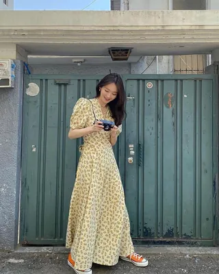 캐주얼한 원피스+스니커즈👗👟 이미지