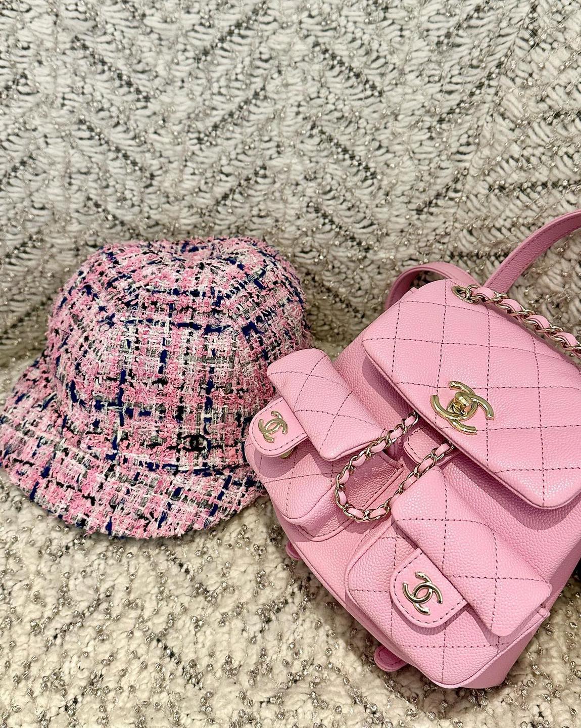 귀여운 샤넬 듀마 백팩 핑크👛 이미지