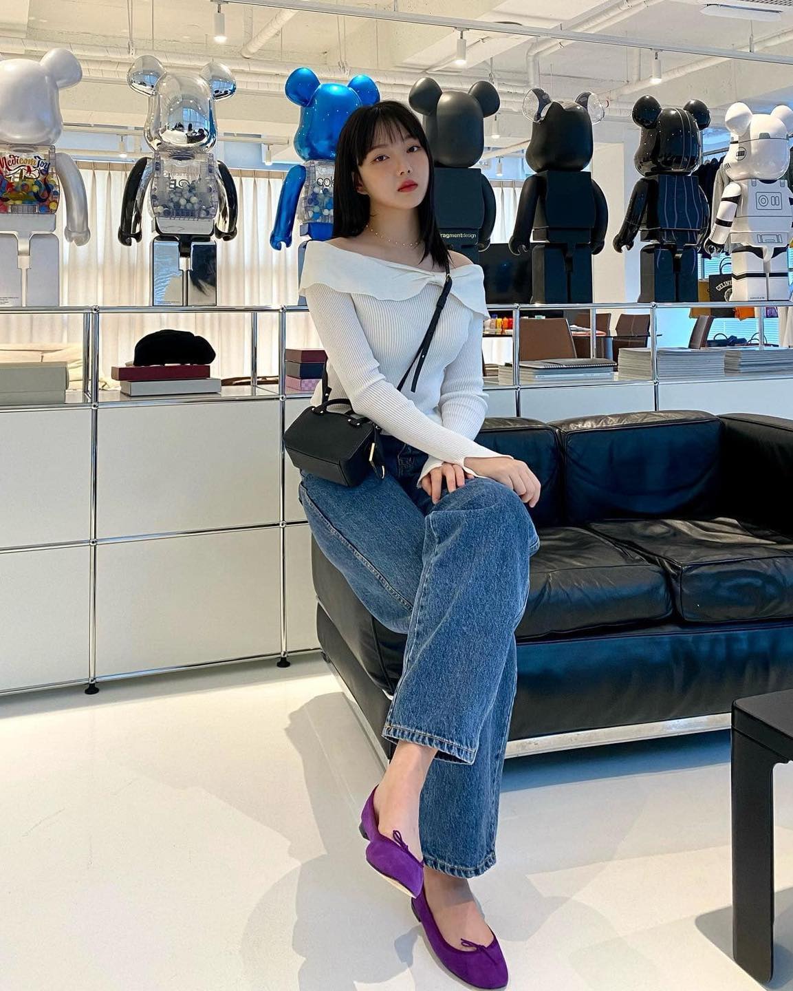 화이트+데님 여름 데일리룩🤍💙 이미지