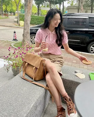 여름 출근룩 치트키🩵버뮤다팬츠 이미지