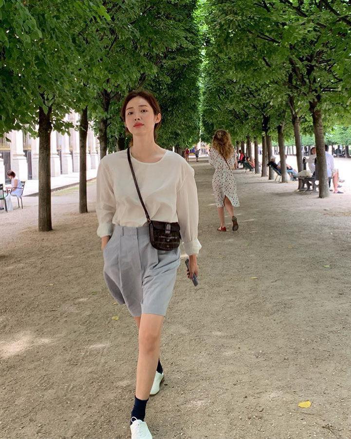 여름 출근룩 치트키🩵버뮤다팬츠 이미지