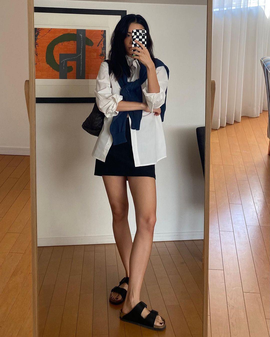 셔츠에 가디건🤍무심하게 걸쳐☕️ 이미지5
