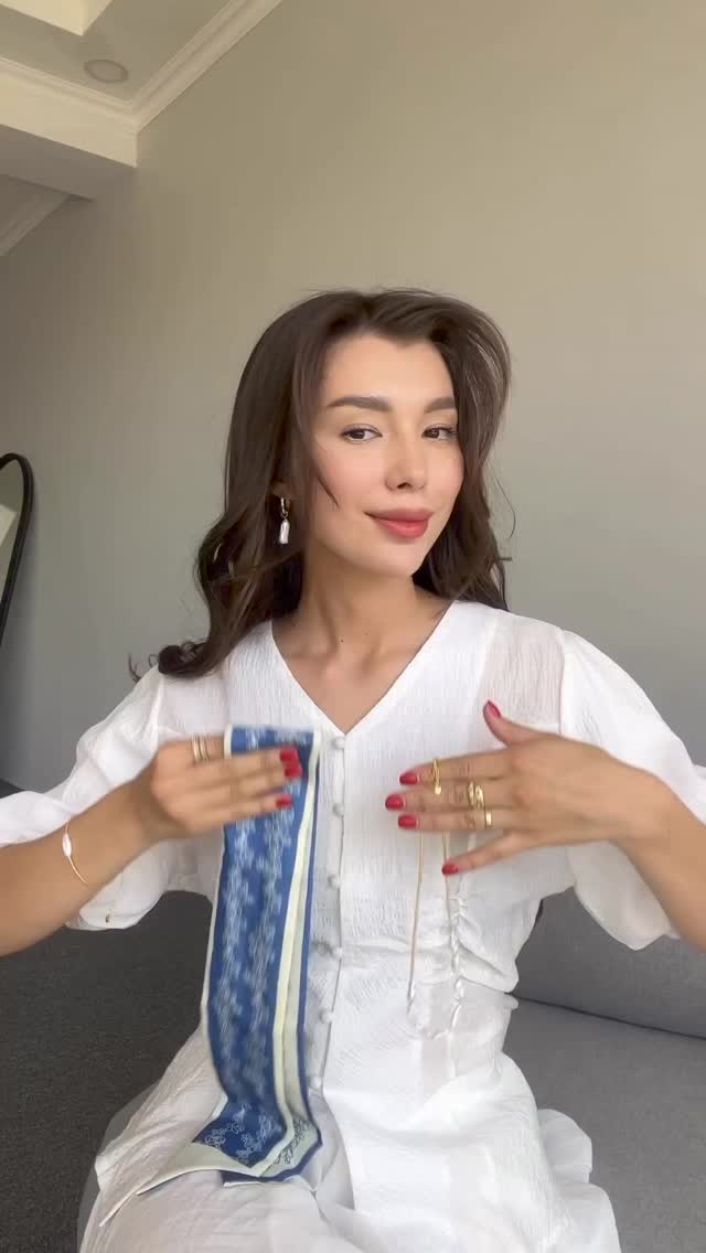 스카프에 목걸이를 더해 스타일링하니 더 고급져✨ 3가지 활용법 @따라해야지💙 이미지