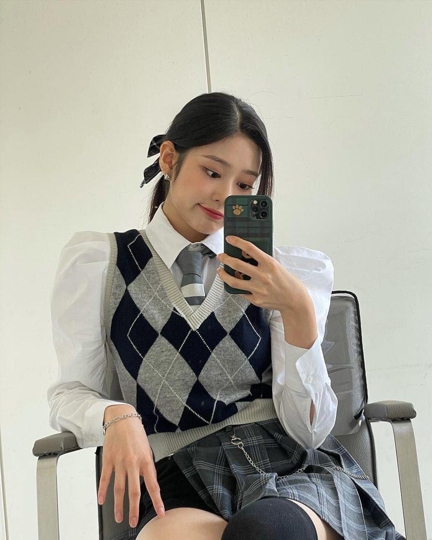 가을 느낌 가득🍁아가일 니트조끼 이미지