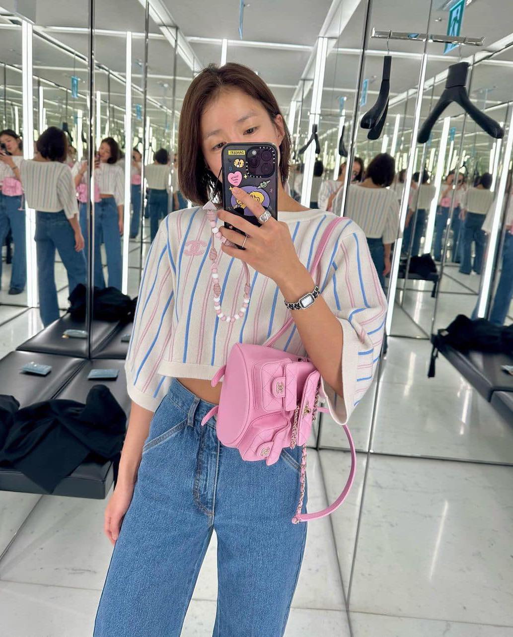 캐주얼하게 청바지+샤넬백👖👜 이미지